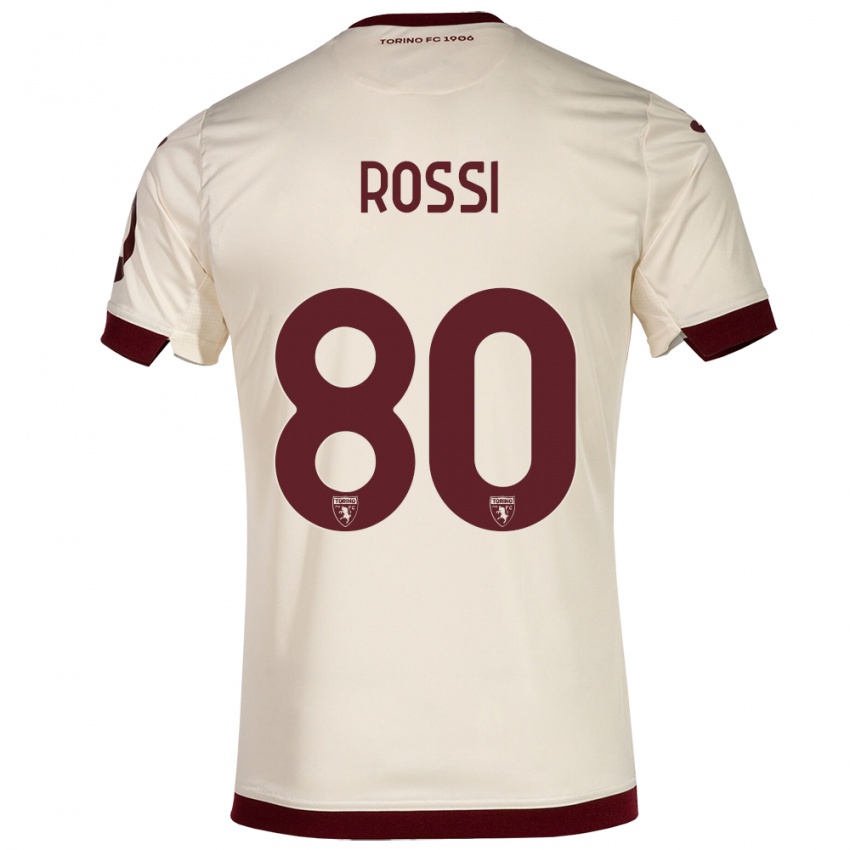 Męski Simone Rossi #80 Szampan Wyjazdowa Koszulka 2023/24 Koszulki Klubowe