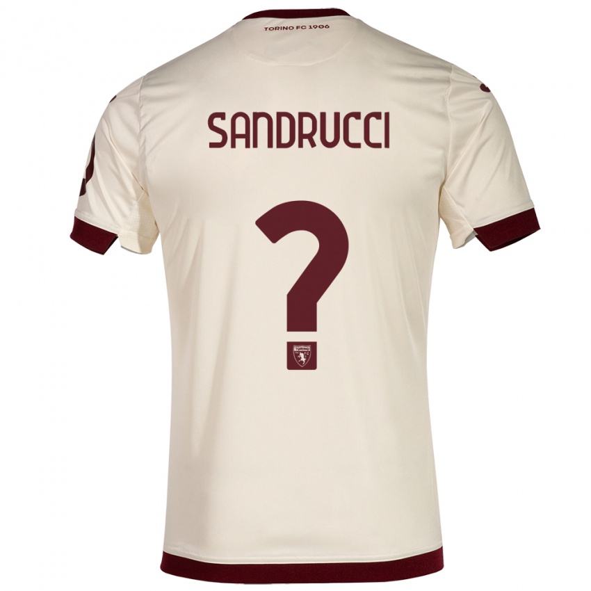 Męski Romeo Sandrucci #0 Szampan Wyjazdowa Koszulka 2023/24 Koszulki Klubowe