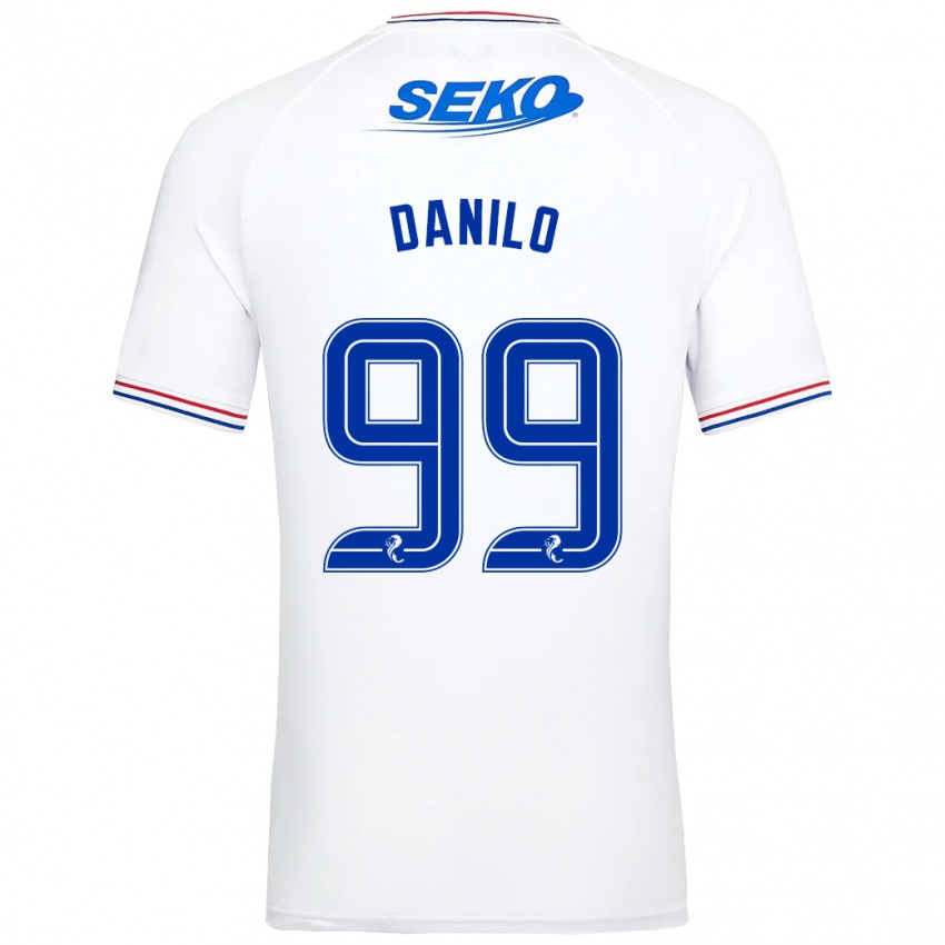 Męski Danilo #99 Biały Wyjazdowa Koszulka 2023/24 Koszulki Klubowe