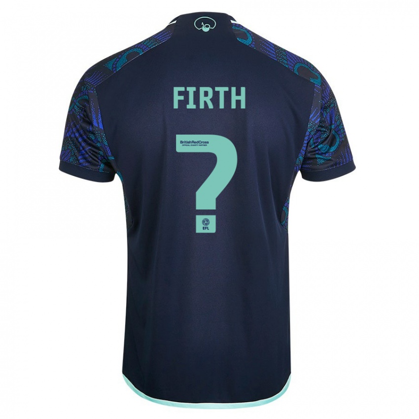 Męski Will Firth #0 Niebieski Wyjazdowa Koszulka 2023/24 Koszulki Klubowe