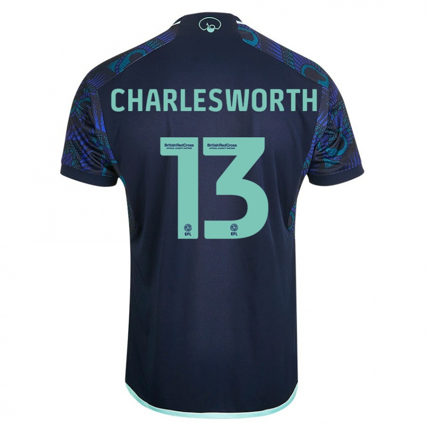 Męski Millie Robshaw-Charlesworth #13 Niebieski Wyjazdowa Koszulka 2023/24 Koszulki Klubowe