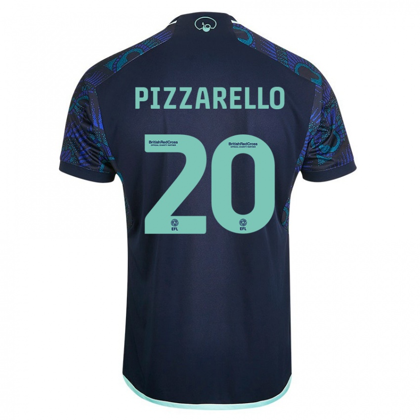 Męski Charlyann Pizzarello #20 Niebieski Wyjazdowa Koszulka 2023/24 Koszulki Klubowe