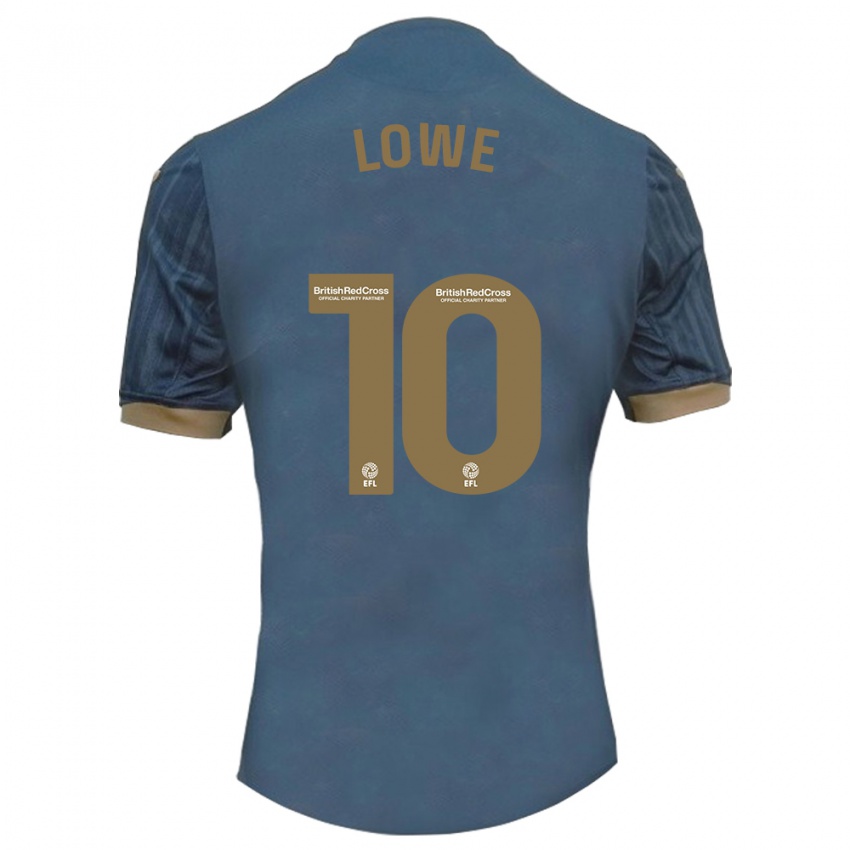 Męski Jamal Lowe #10 Ciemny Turkusowy Wyjazdowa Koszulka 2023/24 Koszulki Klubowe
