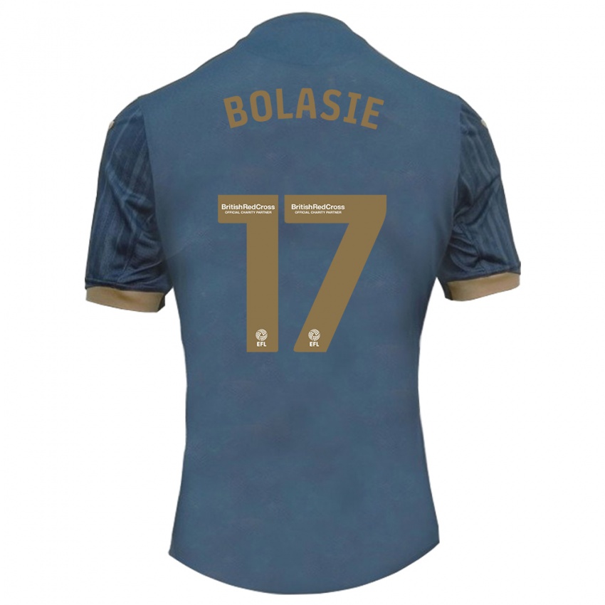 Męski Yannick Bolasie #17 Ciemny Turkusowy Wyjazdowa Koszulka 2023/24 Koszulki Klubowe