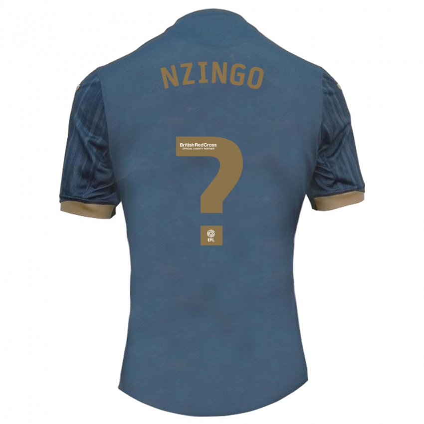 Męski Glory Nzingo #0 Ciemny Turkusowy Wyjazdowa Koszulka 2023/24 Koszulki Klubowe