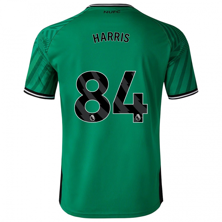 Męski Aidan Harris #84 Zielony Wyjazdowa Koszulka 2023/24 Koszulki Klubowe