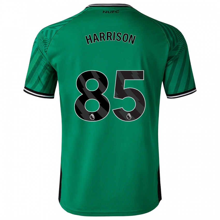 Męski Adam Harrison #85 Zielony Wyjazdowa Koszulka 2023/24 Koszulki Klubowe
