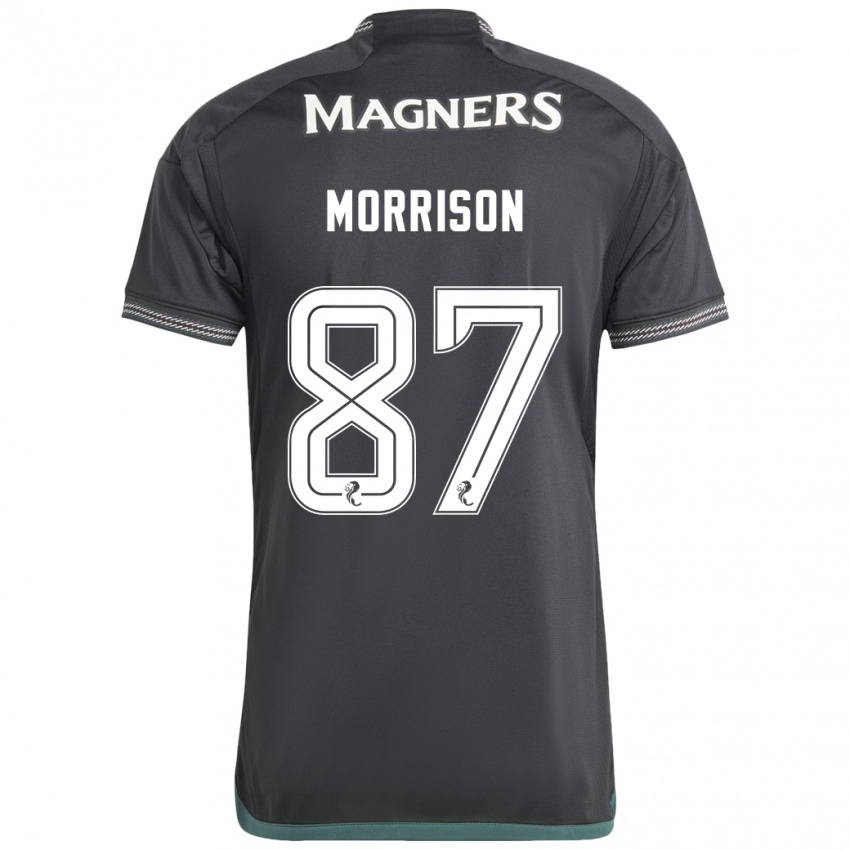 Męski Joe Morrison #87 Czarny Wyjazdowa Koszulka 2023/24 Koszulki Klubowe