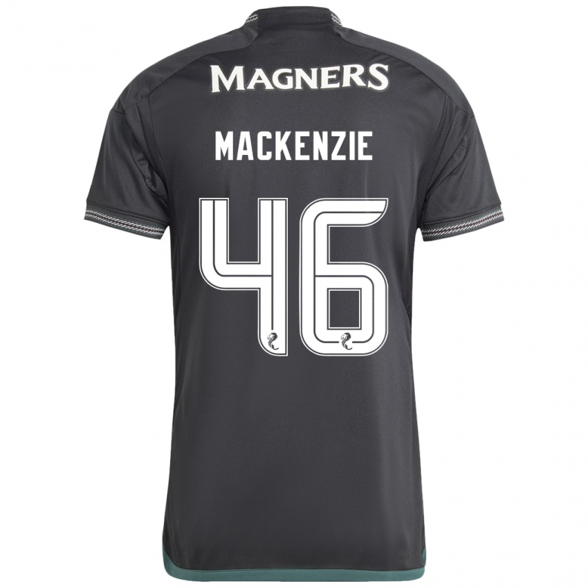 Męski Magnus Mackenzie #46 Czarny Wyjazdowa Koszulka 2023/24 Koszulki Klubowe