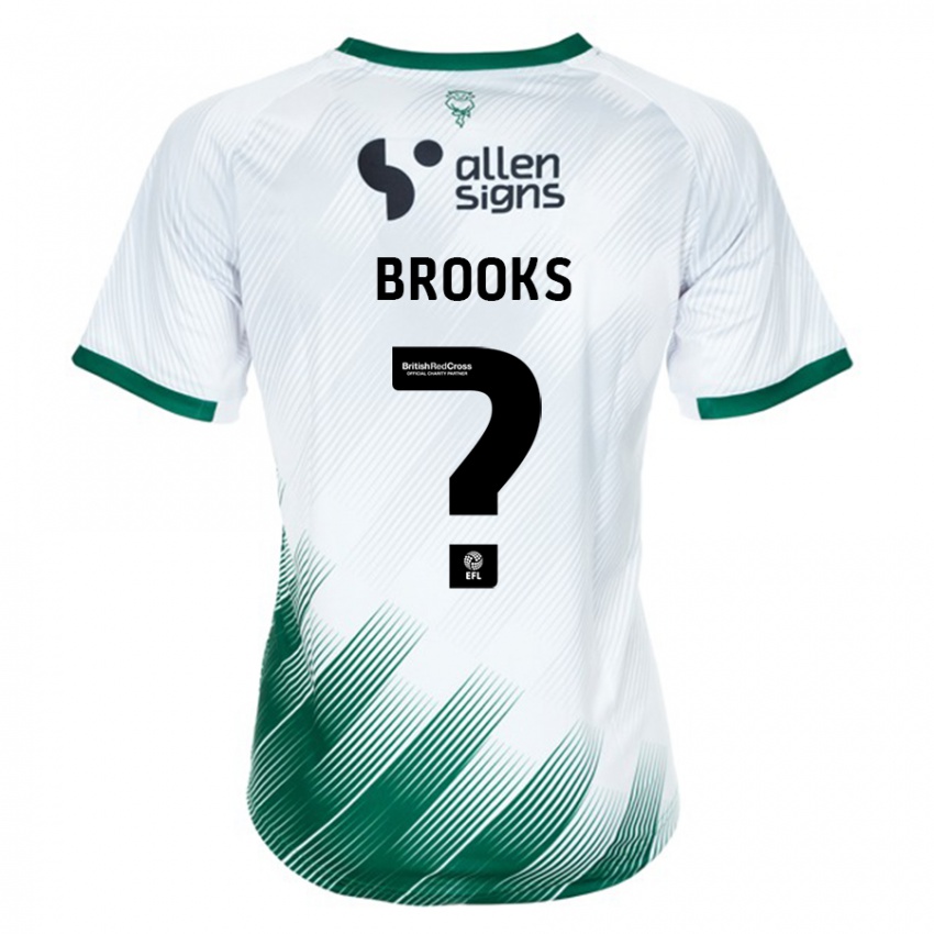Męski Billy Brooks #0 Biały Wyjazdowa Koszulka 2023/24 Koszulki Klubowe