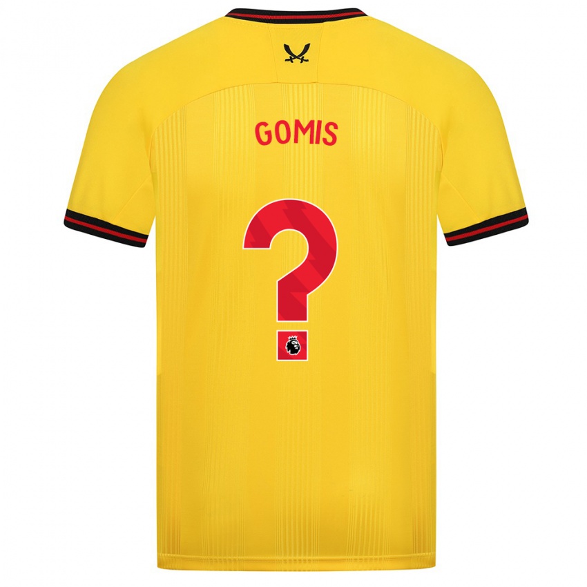 Męski Nicksoen Gomis #0 Żółty Wyjazdowa Koszulka 2023/24 Koszulki Klubowe
