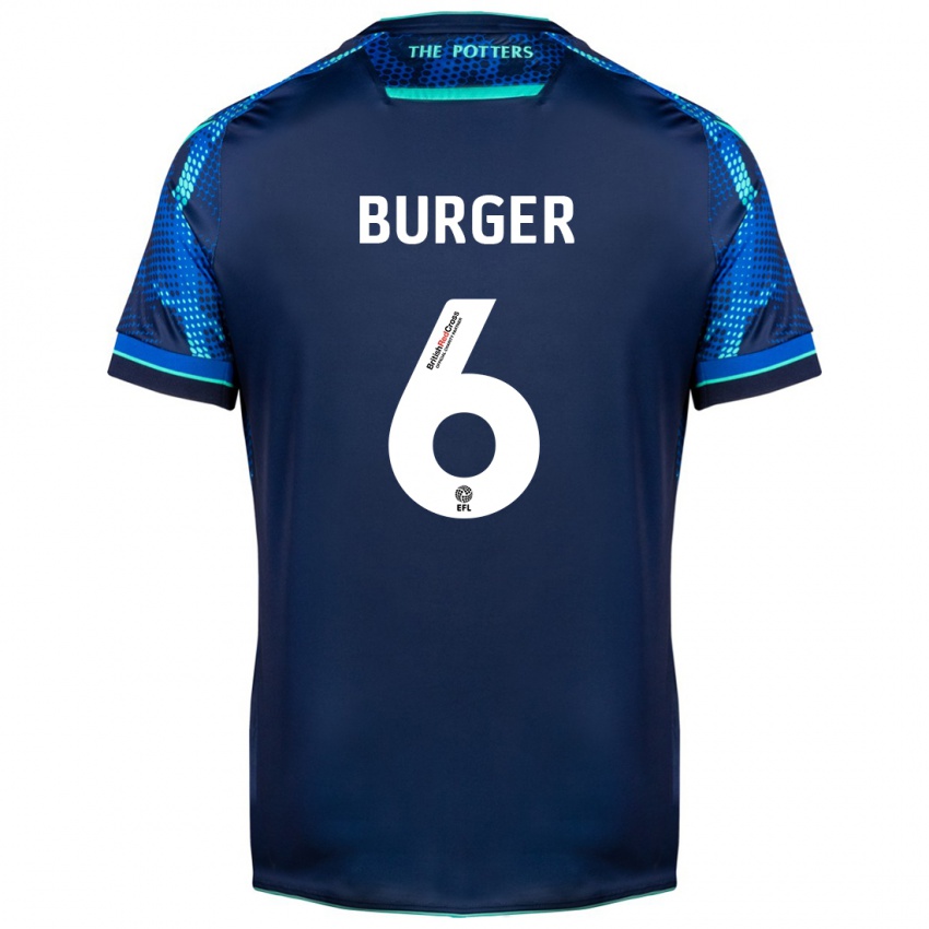 Męski Wouter Burger #6 Marynarka Wojenna Wyjazdowa Koszulka 2023/24 Koszulki Klubowe