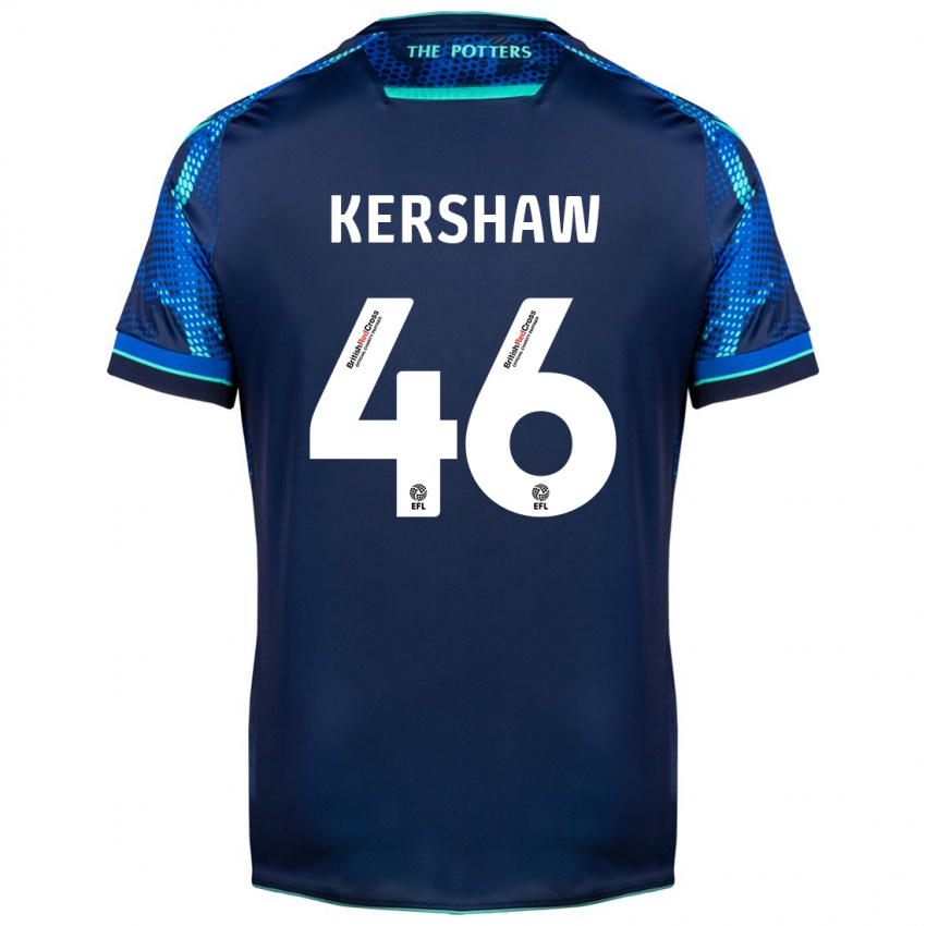 Męski Ben Kershaw #46 Marynarka Wojenna Wyjazdowa Koszulka 2023/24 Koszulki Klubowe