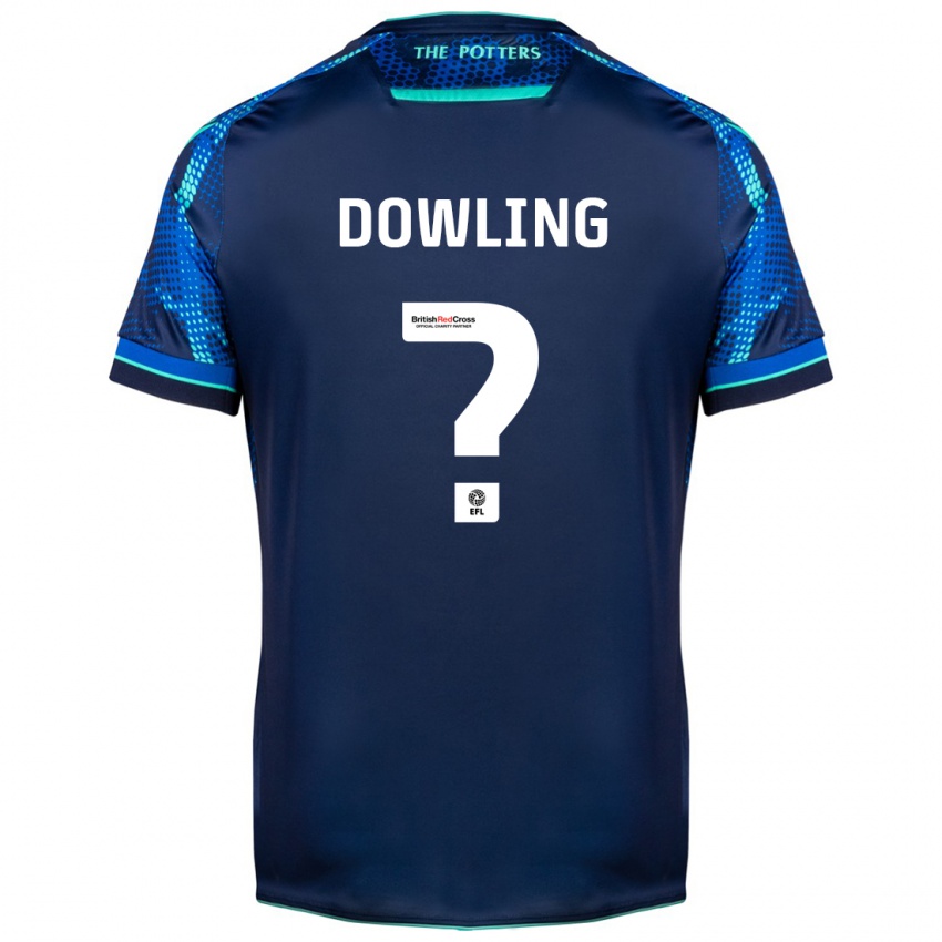 Męski Will Dowling #0 Marynarka Wojenna Wyjazdowa Koszulka 2023/24 Koszulki Klubowe