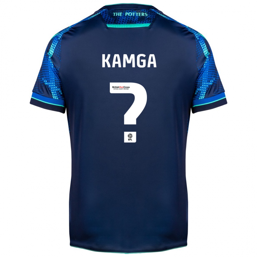 Męski Ian Kamga #0 Marynarka Wojenna Wyjazdowa Koszulka 2023/24 Koszulki Klubowe