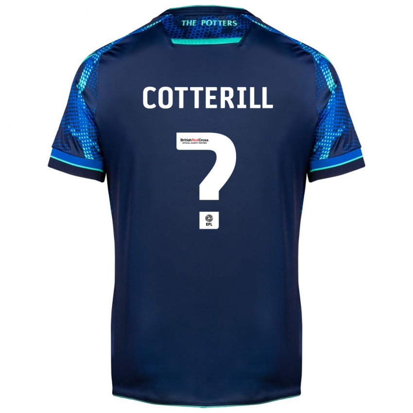 Męski Alex Cotterill #0 Marynarka Wojenna Wyjazdowa Koszulka 2023/24 Koszulki Klubowe