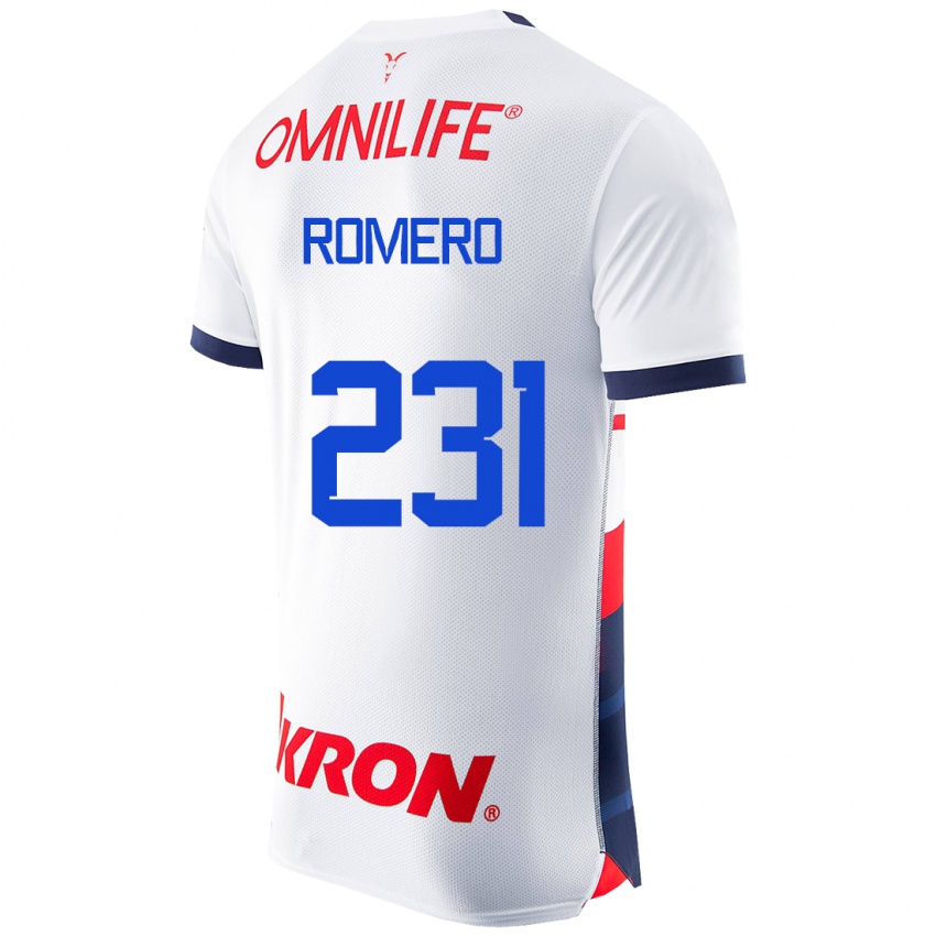 Męski Ángel Romero #231 Biały Wyjazdowa Koszulka 2023/24 Koszulki Klubowe