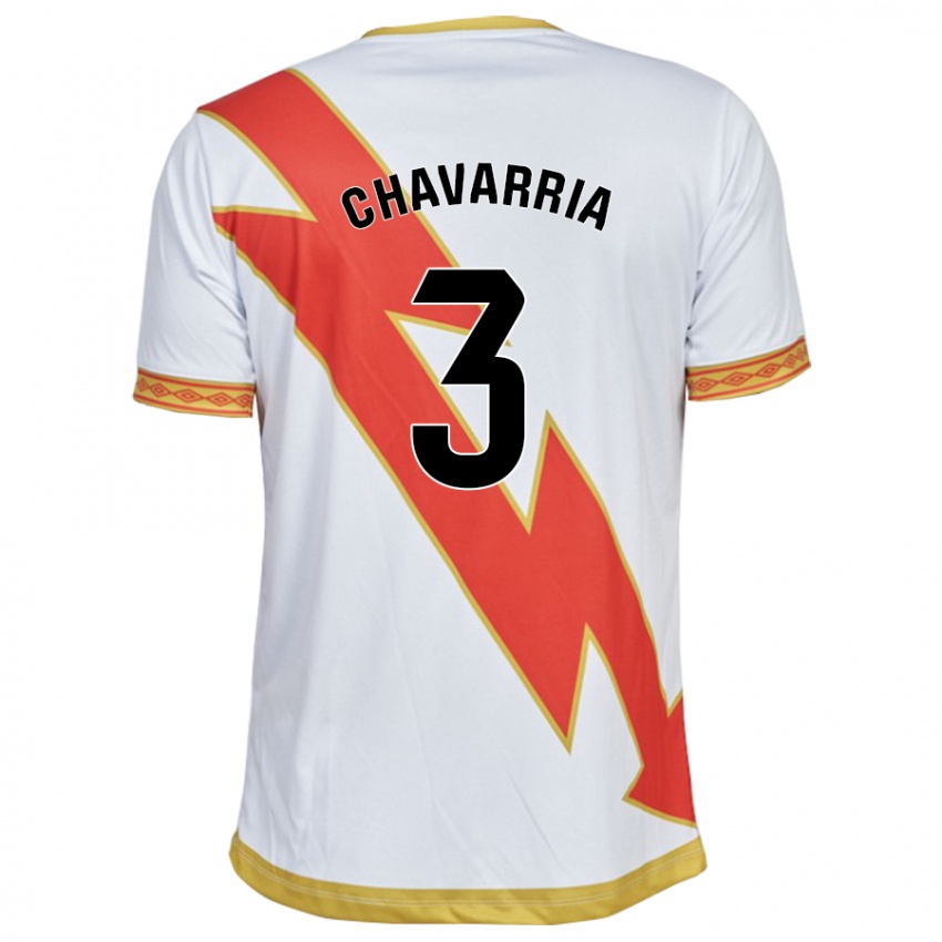 Kobiety Pep Chavarría #3 Biały Domowa Koszulka 2023/24 Koszulki Klubowe