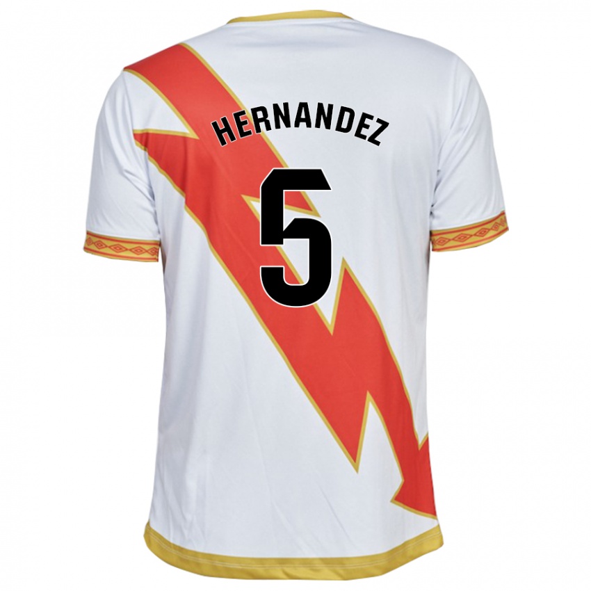 Kobiety Aridane Hernández #5 Biały Domowa Koszulka 2023/24 Koszulki Klubowe