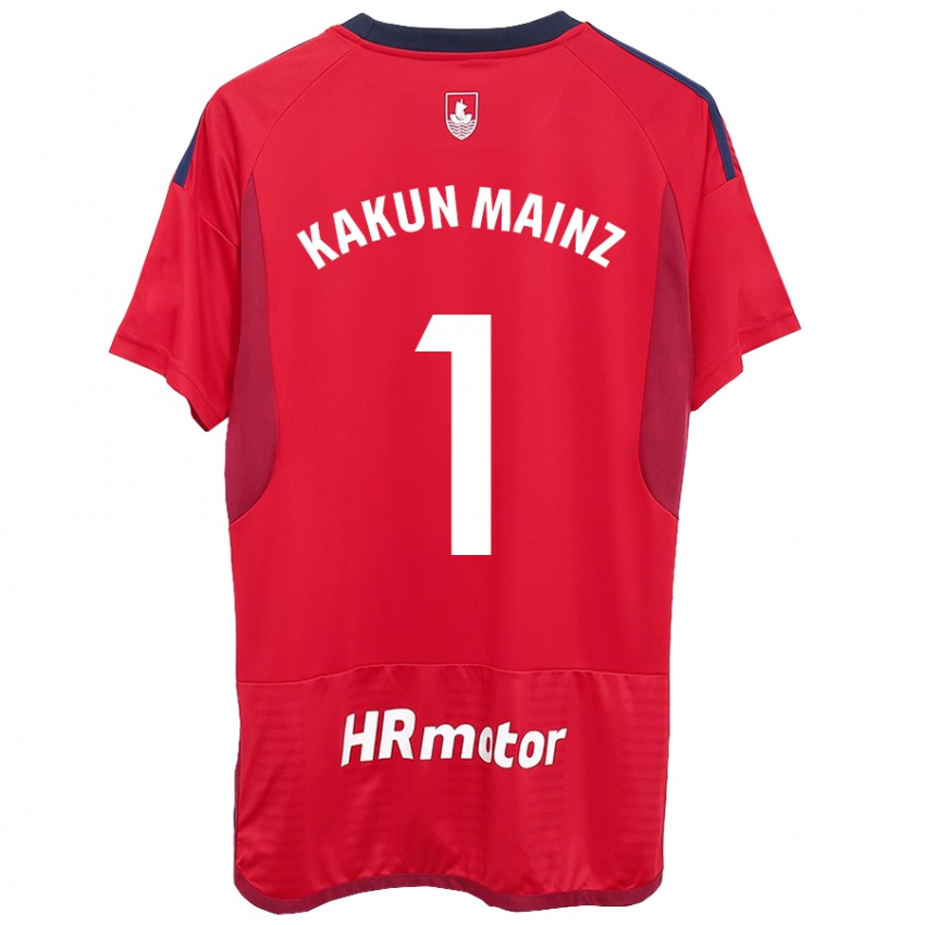 Kobiety Kakun Mainz #1 Czerwony Domowa Koszulka 2023/24 Koszulki Klubowe