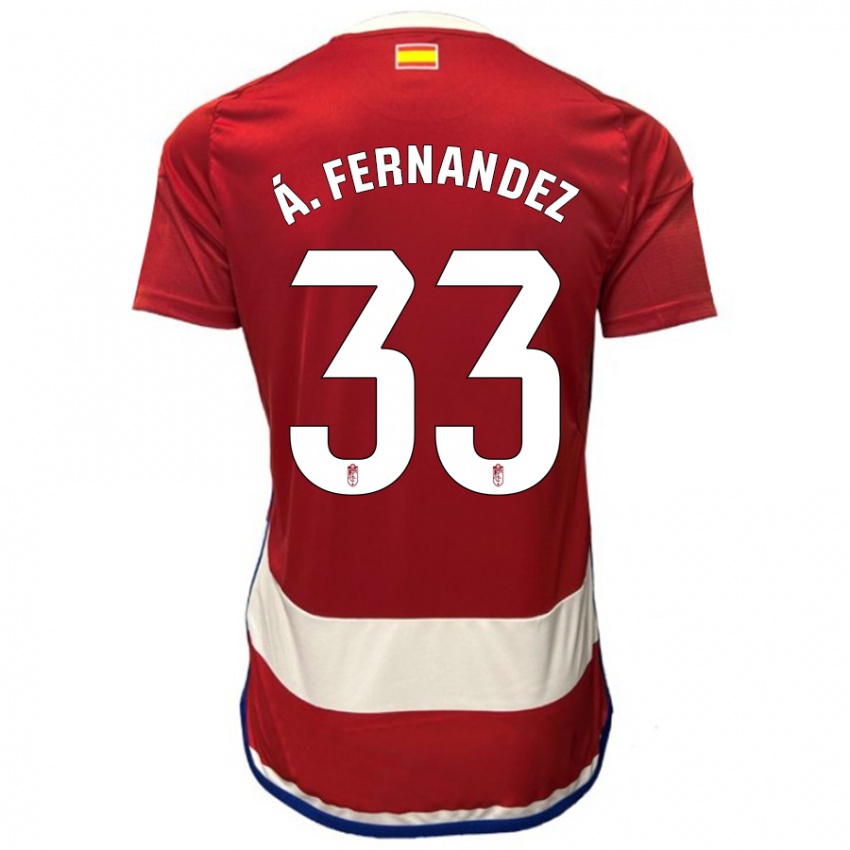 Kobiety Álvaro Fernández #33 Czerwony Domowa Koszulka 2023/24 Koszulki Klubowe