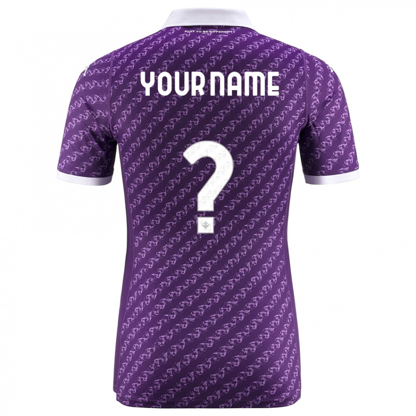 Kobiety Twoje Imię #0 Fioletowy Domowa Koszulka 2023/24 Koszulki Klubowe