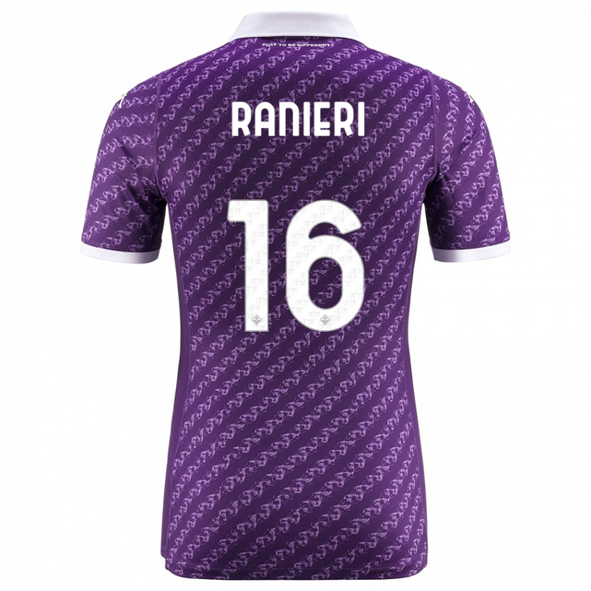 Kobiety Luca Ranieri #16 Fioletowy Domowa Koszulka 2023/24 Koszulki Klubowe