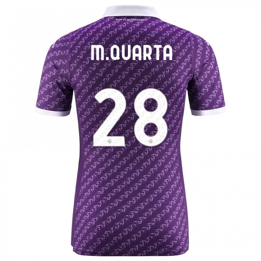 Kobiety Lucas Martinez Quarta #28 Fioletowy Domowa Koszulka 2023/24 Koszulki Klubowe