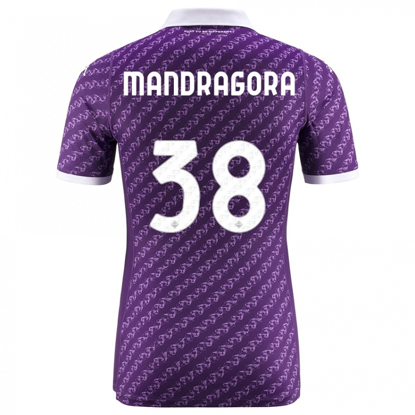 Kobiety Rolando Mandragora #38 Fioletowy Domowa Koszulka 2023/24 Koszulki Klubowe