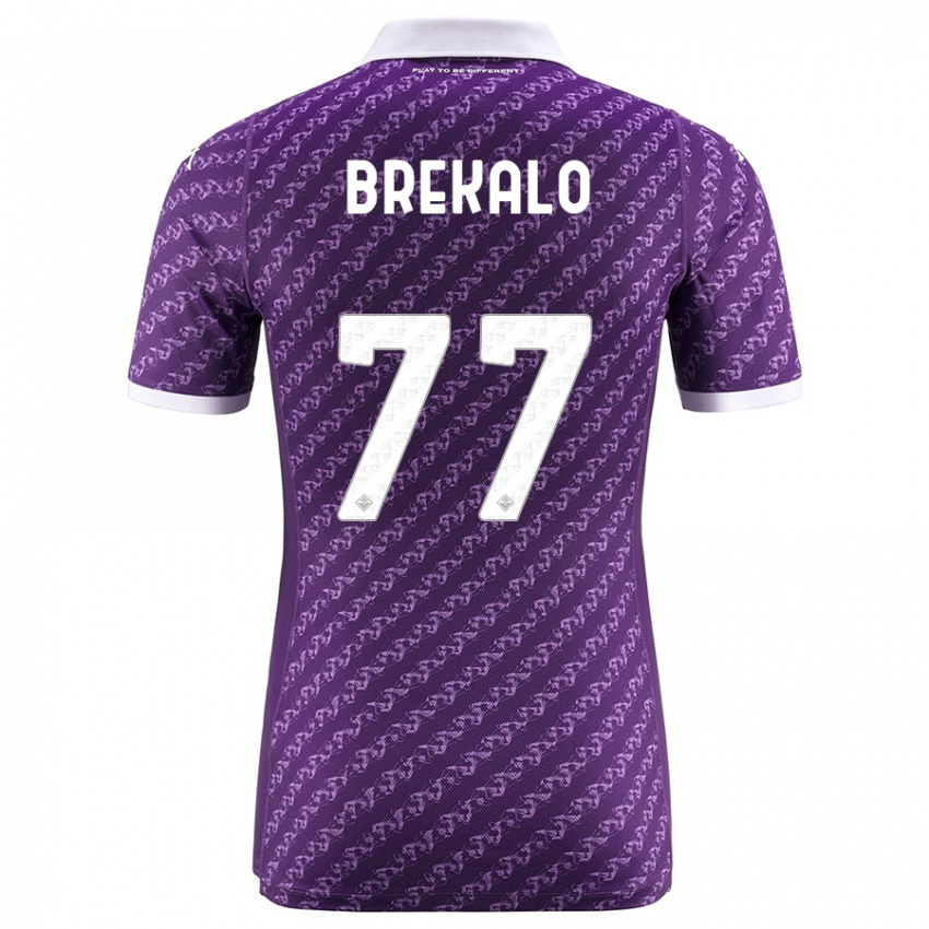 Kobiety Josip Brekalo #77 Fioletowy Domowa Koszulka 2023/24 Koszulki Klubowe