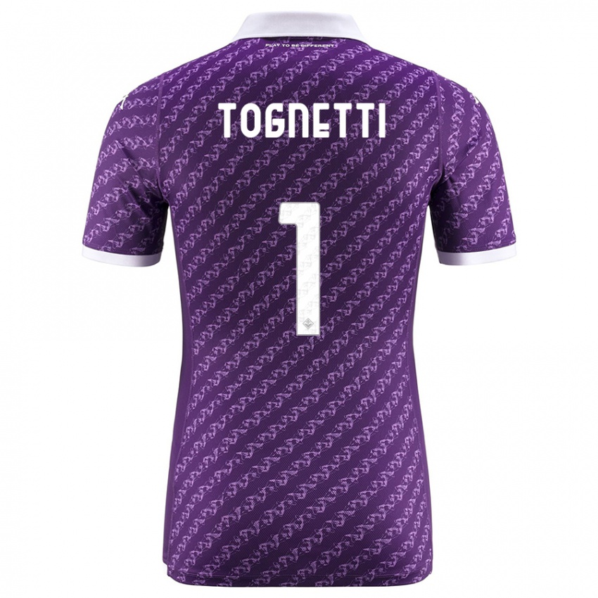 Kobiety Laerte Tognetti #1 Fioletowy Domowa Koszulka 2023/24 Koszulki Klubowe