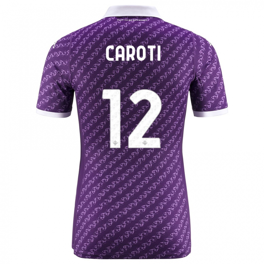 Kobiety Filippo Caroti #12 Fioletowy Domowa Koszulka 2023/24 Koszulki Klubowe