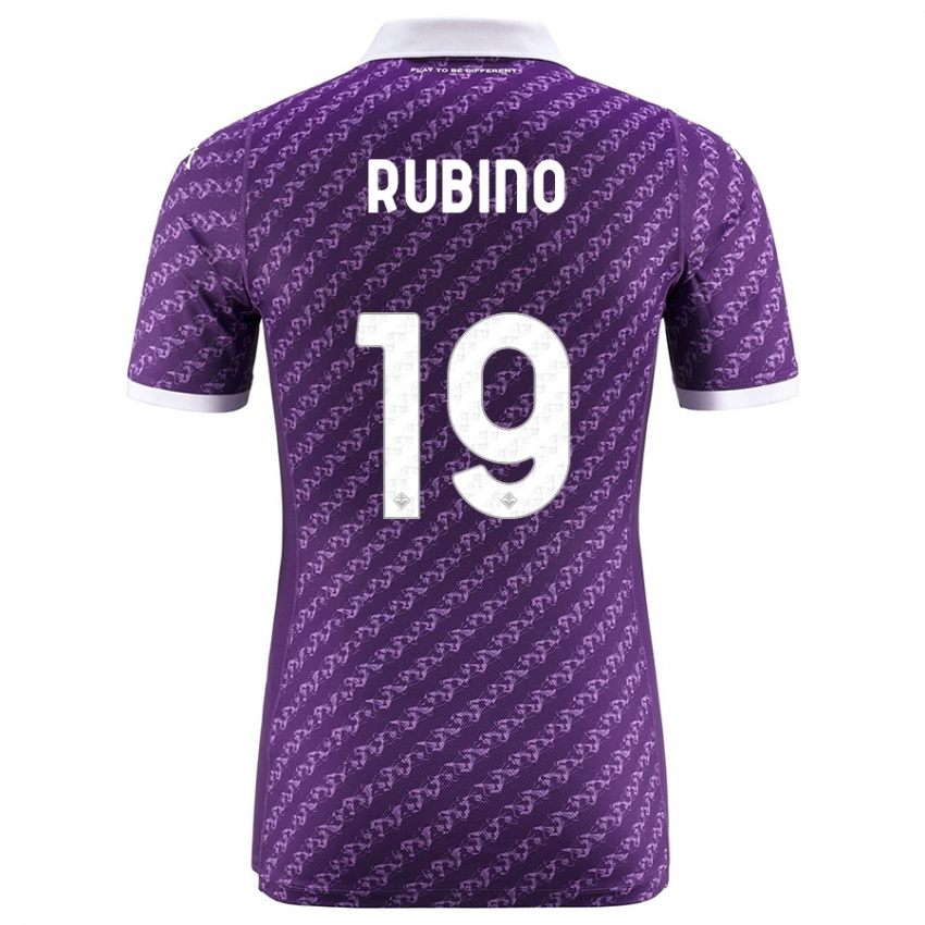 Kobiety Tommaso Rubino #19 Fioletowy Domowa Koszulka 2023/24 Koszulki Klubowe