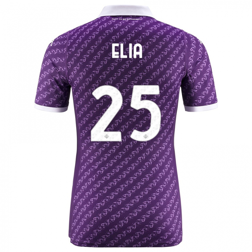 Kobiety Mirko Elia #25 Fioletowy Domowa Koszulka 2023/24 Koszulki Klubowe