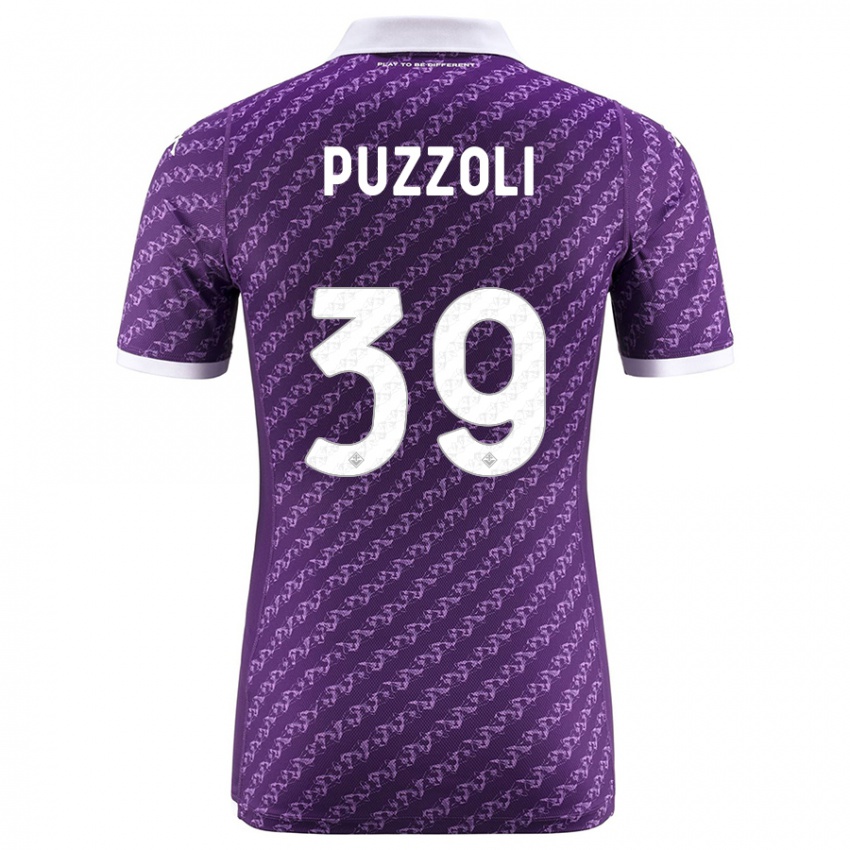 Kobiety Giorgio Puzzoli #39 Fioletowy Domowa Koszulka 2023/24 Koszulki Klubowe