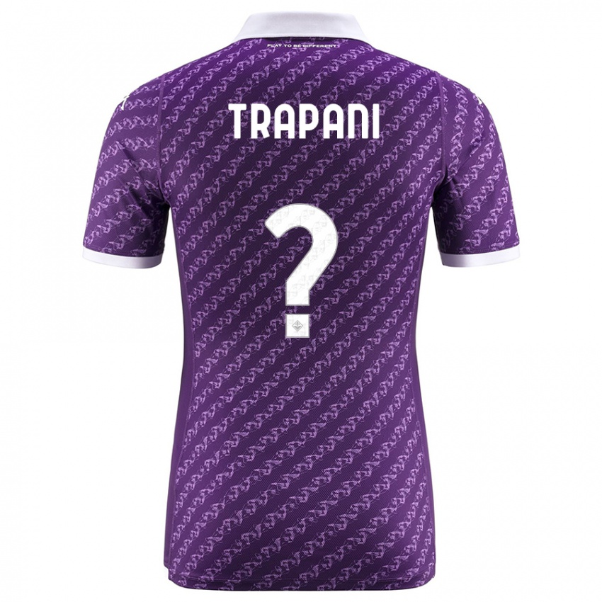 Kobiety Niccolò Trapani #0 Fioletowy Domowa Koszulka 2023/24 Koszulki Klubowe