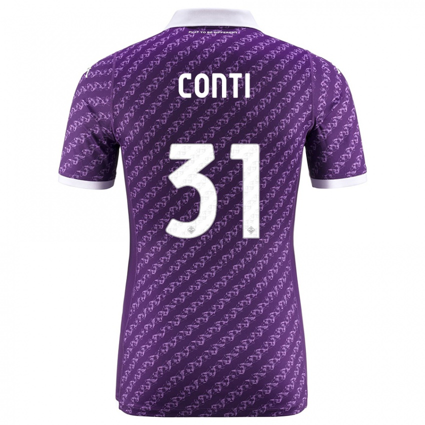 Kobiety Gabriele Conti #31 Fioletowy Domowa Koszulka 2023/24 Koszulki Klubowe