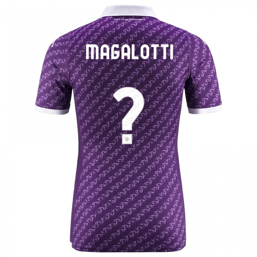 Kobiety Mattia Magalotti #0 Fioletowy Domowa Koszulka 2023/24 Koszulki Klubowe