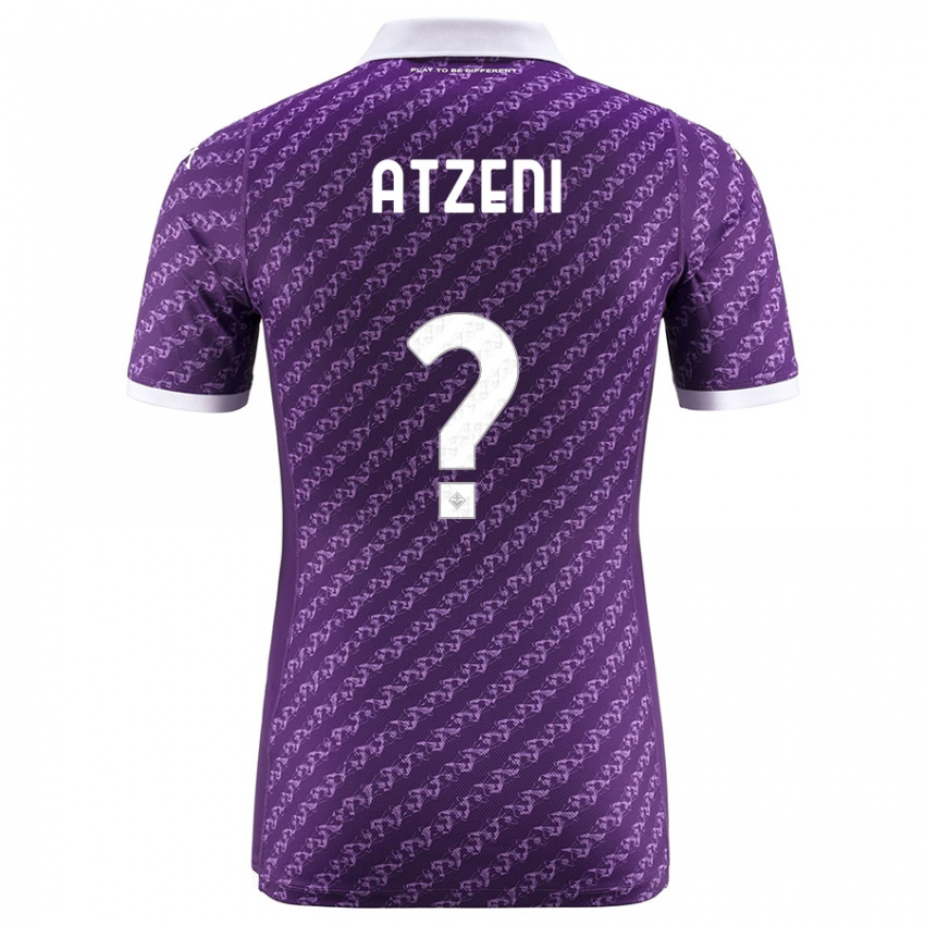 Kobiety Davide Atzeni #0 Fioletowy Domowa Koszulka 2023/24 Koszulki Klubowe