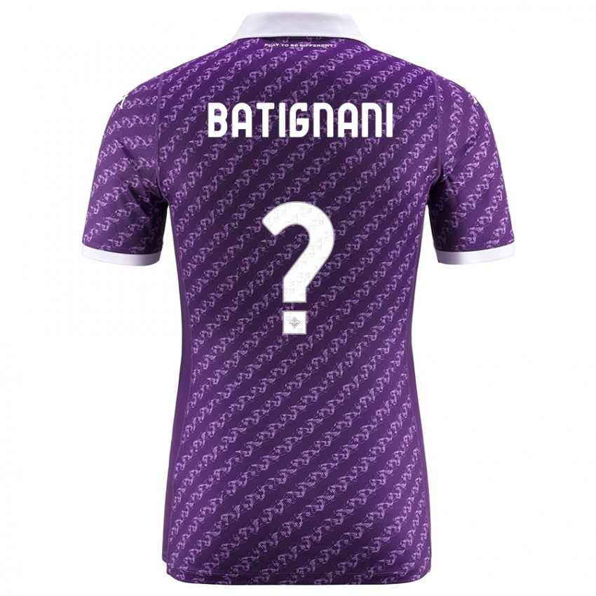 Kobiety Francesco Batignani #0 Fioletowy Domowa Koszulka 2023/24 Koszulki Klubowe