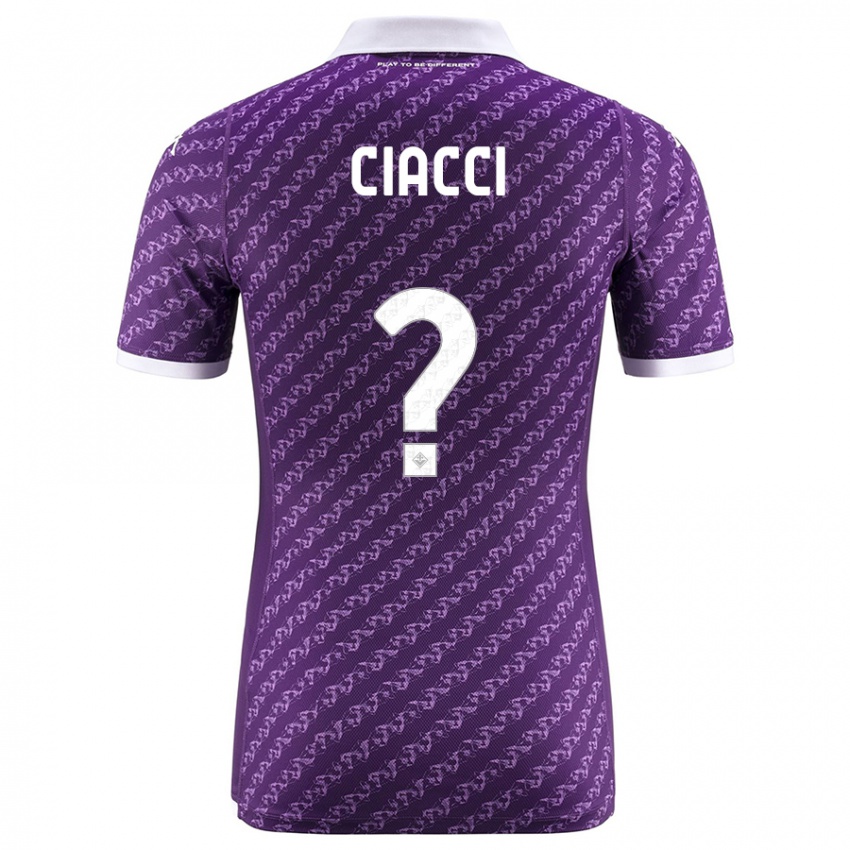 Kobiety Niccolò Ciacci #0 Fioletowy Domowa Koszulka 2023/24 Koszulki Klubowe