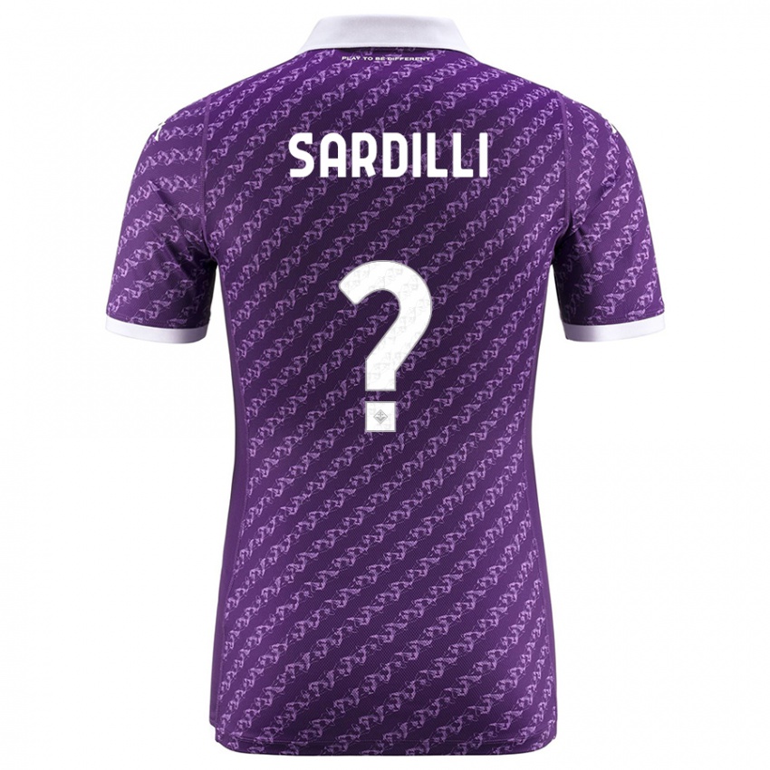 Kobiety Davide Sardilli #0 Fioletowy Domowa Koszulka 2023/24 Koszulki Klubowe