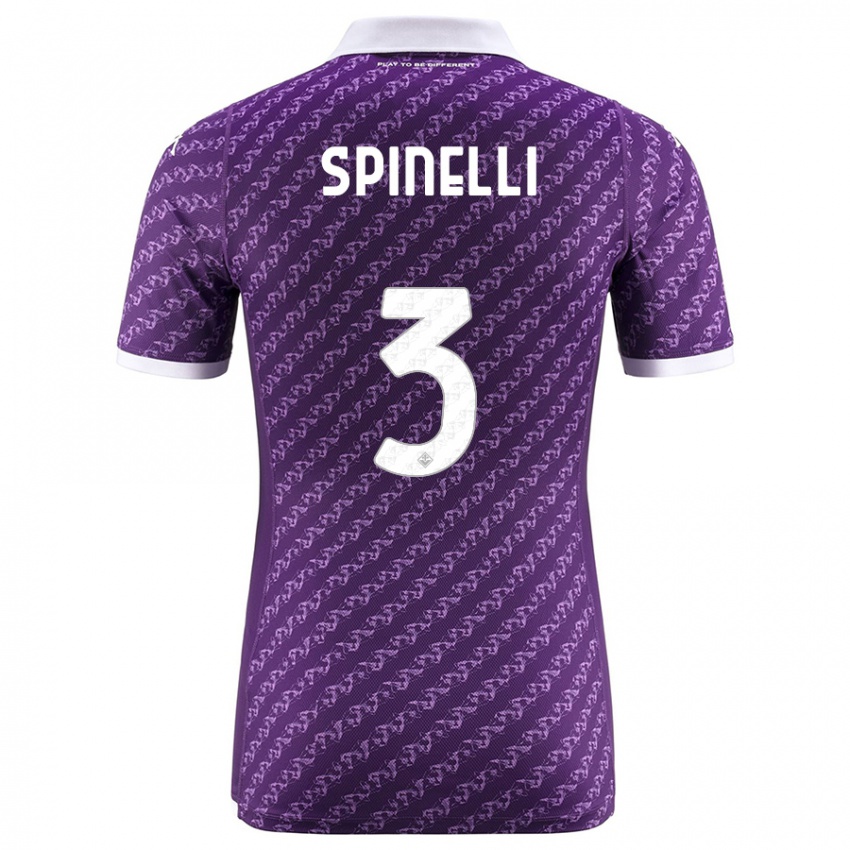 Kobiety Giorgia Spinelli #3 Fioletowy Domowa Koszulka 2023/24 Koszulki Klubowe