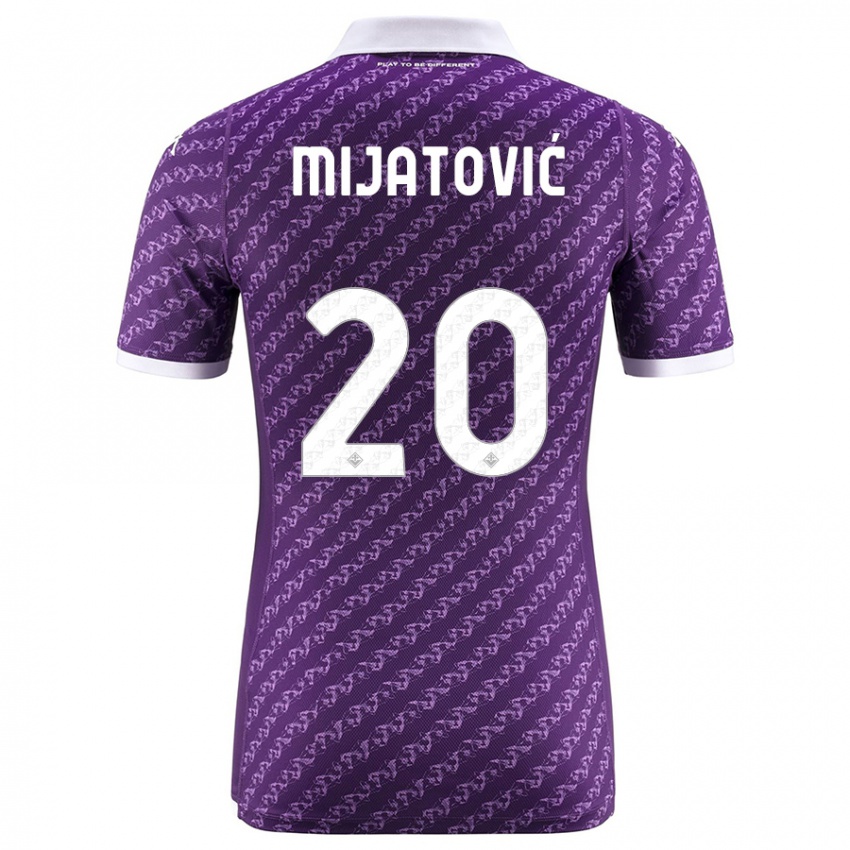 Kobiety Milica Mijatović #20 Fioletowy Domowa Koszulka 2023/24 Koszulki Klubowe