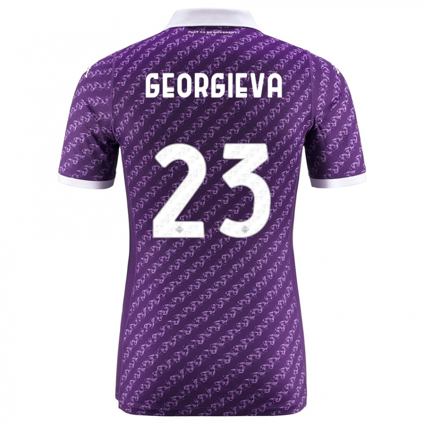 Kobiety Marina Georgieva #23 Fioletowy Domowa Koszulka 2023/24 Koszulki Klubowe