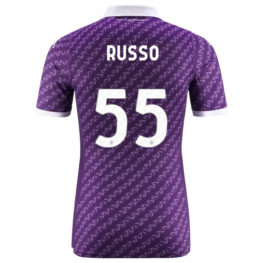 Kobiety Federica Russo #55 Fioletowy Domowa Koszulka 2023/24 Koszulki Klubowe