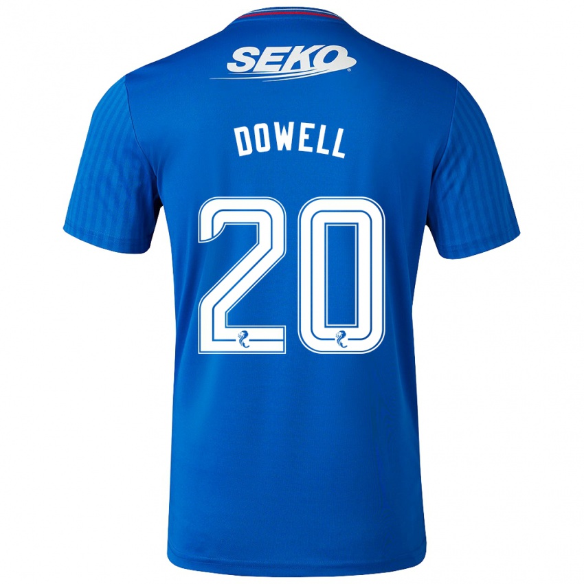 Kobiety Kieran Dowell #20 Niebieski Domowa Koszulka 2023/24 Koszulki Klubowe