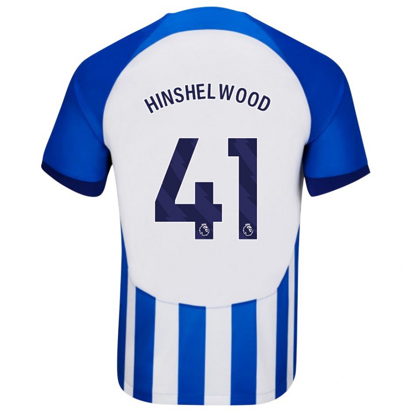 Kobiety Jack Hinshelwood #41 Niebieski Domowa Koszulka 2023/24 Koszulki Klubowe