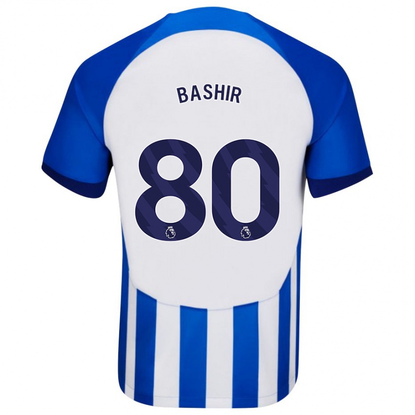 Kobiety Sahil Bashir #80 Niebieski Domowa Koszulka 2023/24 Koszulki Klubowe