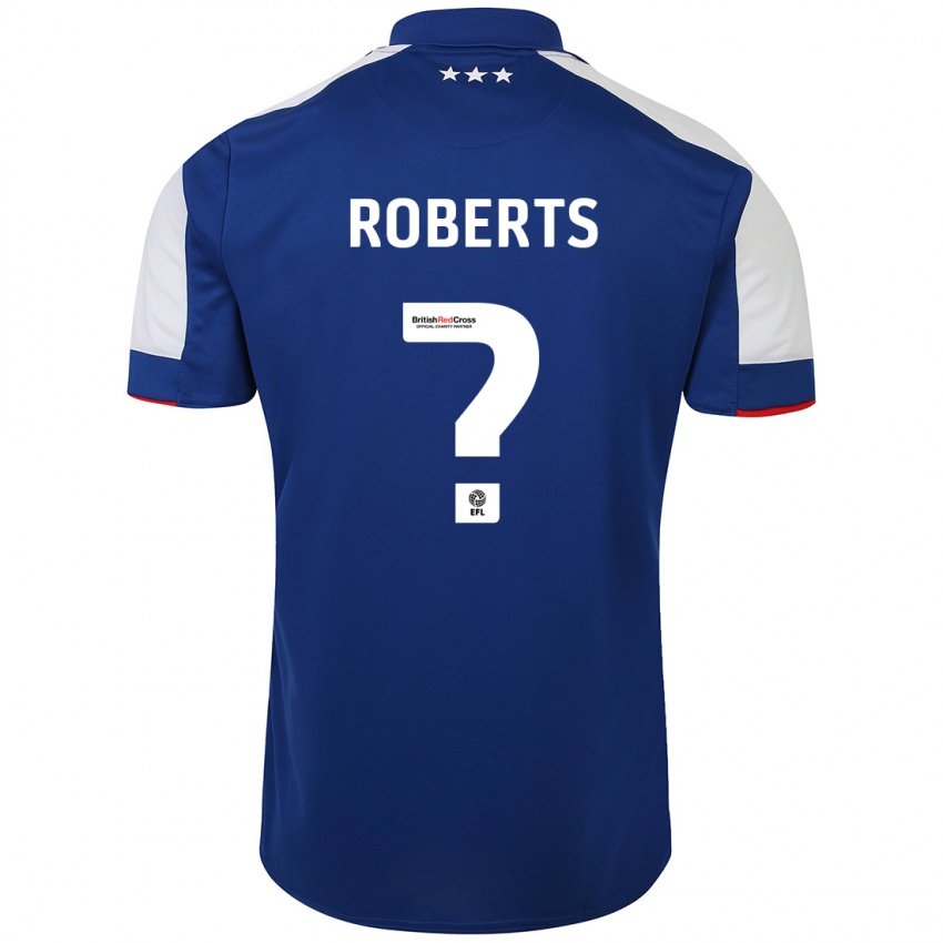 Kobiety Mathaeus Roberts #0 Niebieski Domowa Koszulka 2023/24 Koszulki Klubowe